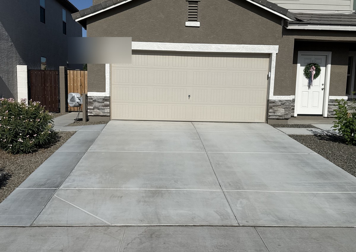 Driveway Restoration after power washing
